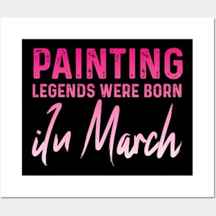 Painting legends were born iIn March Posters and Art